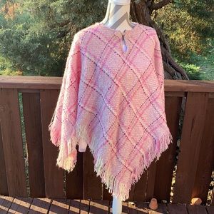 Pink Poncho and Blue Poncho by Boyne Valley Weavers